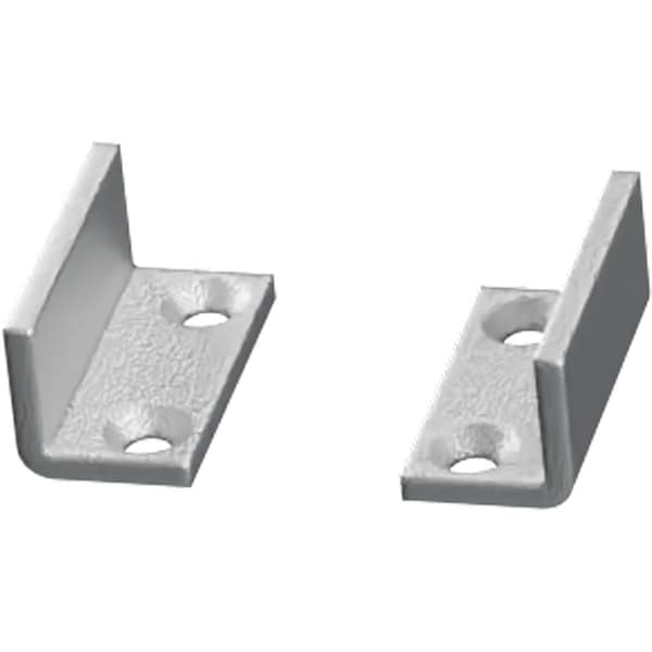 Ekena Millwork Premium Barn Door Floor Adjustable U-Guide, Silver Metallic GB6001USM - main